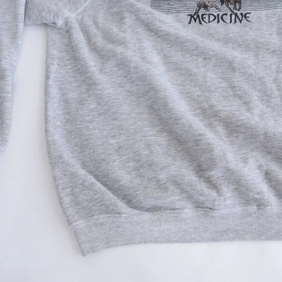 Vintage 90S Hanes Gray Wsu  Veterinary Medicine Crew Neck Sweater Size 2XL - Picture 7 of 9